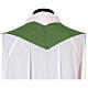 Latin Chasuble with JHS, cross and Alpha & Omega design in polyester s10