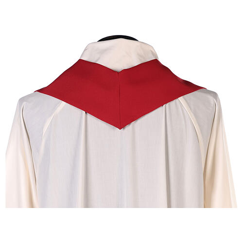Chasuble in polyester with Cross & Flames 11