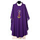 Chasuble in polyester with Cross & Flames s6