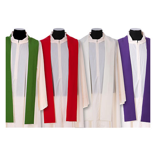 Franciscan Catholic Chasuble in polyester with Jesus and St.Francis hands 15