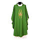 Franciscan Catholic Chasuble in polyester with Jesus and St.Francis hands s3