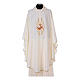 Franciscan Catholic Chasuble in polyester with Jesus and St.Francis hands s5