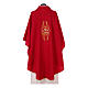 Franciscan Catholic Chasuble in polyester with Jesus and St.Francis hands s8
