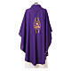 Franciscan Catholic Chasuble in polyester with Jesus and St.Francis hands s10