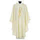 Chasuble in polyester with Chi Rho and Loaves and Bread s5