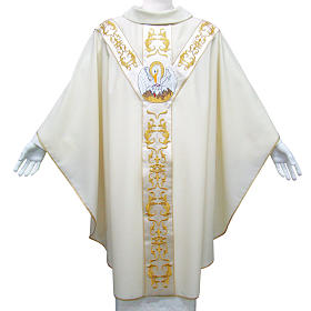 Chasuble in pure wool with Pelican symbol