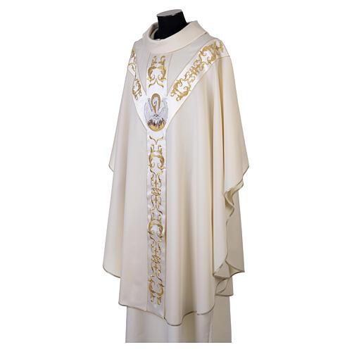 Chasuble symbole pélican 100% laine 3