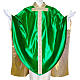 Medieval Gothic Chasuble in pure silk with gold silk lining s1