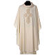 Chasuble in pure wool with silk cross embroidery s1