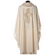 Chasuble in pure wool with silk cross embroidery s8