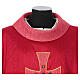 Chasuble in silk with silk cross embroidery and Murano glass s7