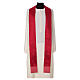 Chasuble in silk with silk cross embroidery and Murano glass s13