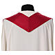 Chasuble in silk with silk cross embroidery and Murano glass s15