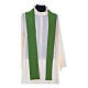 Chasuble in polyester with cross, lantern and wheat symbol s11