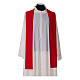 Chasuble in polyester with cross, lantern and wheat symbol s12