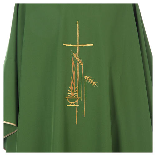 Gothic Chasuble With Cross, Lantern And Wheat Symbol In | Online Sales ...