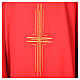 Chasuble in polyester with golden cross s2