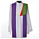 Chasuble in polyester with golden cross s7