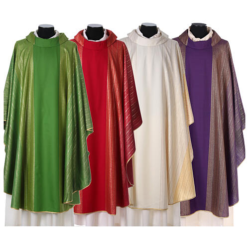 Chasuble in Tasmanian wool with double twisted yarn 1