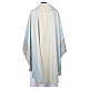 Blue Chasuble in pure Tasmanian wool with double twisted yarn s3