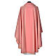 Pink Chasuble in pure Tasmanian wool with double twisted yarn s3