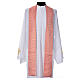 Pink Catholic Priest  Chasuble in pure Tasmanian wool with double twisted yarn s7