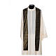 Black Chasuble in pure Tasmanian wool with double twisted yarn s4