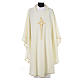 Chasuble in polyester with cross and rays s4