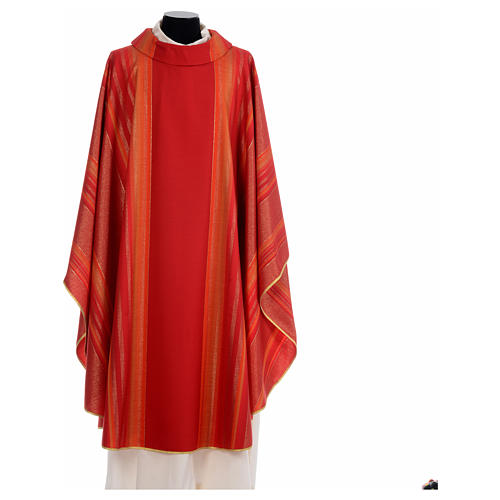 Chasuble liturgique 69% laine vierge double retors Tasmania,22% viscose, 9% polyester 4