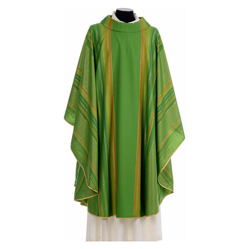 Chasuble with Roll Collar in pure Tasmanian wool with double twisted yarn 3