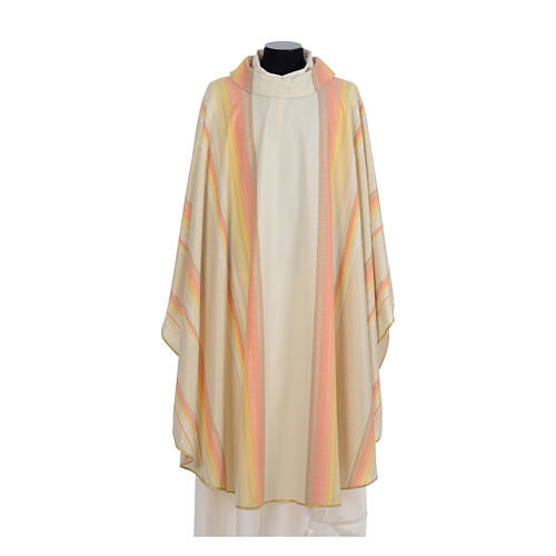 Chasuble with Roll Collar in pure Tasmanian wool with double twisted yarn 5