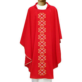 Casule: Casula 100% poliestere ricami floreali Casule: Casula 100% poliestere ricami floreali