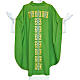 Chasuble in polyester with floral embroidery s1