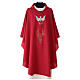 Chasuble in polyester with flames and Holy Spirit s1
