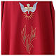 Holy Spirit Chasuble with flames in polyester s2