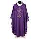 Chasuble in polyester with Chi-Rho and Alpha Omega symbol s6