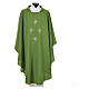 Liturgical chasuble in polyester with four crosses s10
