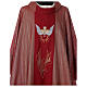 Pastor Chasuble with Holy Spirit in Tasmanian wool with double twisted yarn s3