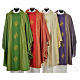 Chasuble 4 crosses in Tasmanian wool with double twisted yarn s1