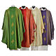 Chasuble 4 crosses in Tasmanian wool with double twisted yarn s2