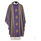 Chasuble 4 crosses in Tasmanian wool with double twisted yarn s3