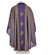 Latin Chasuble with 4 crosses in Tasmanian wool with double twisted yarn s4