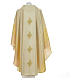 Latin Chasuble with 4 crosses in Tasmanian wool with double twisted yarn s6
