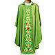 Chasuble in pure wool and lurex with embroidery on orphrey s1