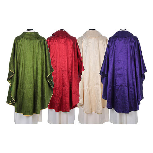 Chasuble in pure Shantung silk 2