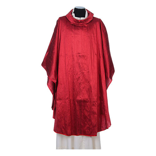 Chasuble in pure Shantung silk 4