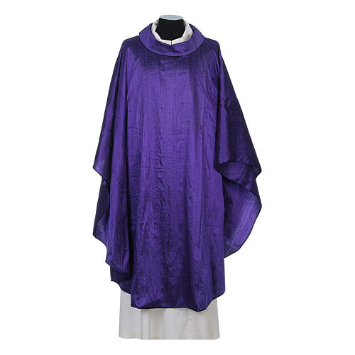 Chasuble in pure Shantung silk 6