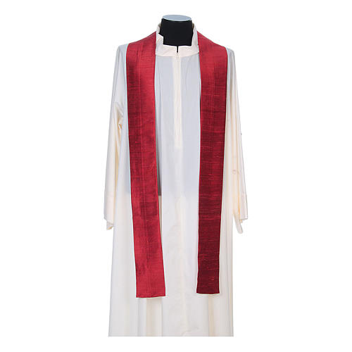 Gothic Chasuble in pure Shantung silk 8