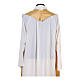 Golden chasuble in pure wool and lurex with wheat embroidery s6