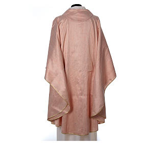Pink Chasuble in pure Shantung silk